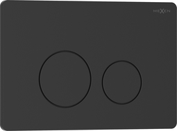 Mexen Tex 06 botão de descarga inoxidável, preto mate - 6106-02