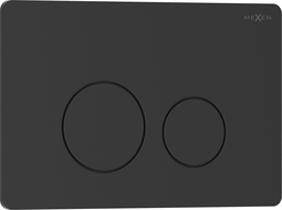 Mexen Tex 06 przycisk spłukujący stal nierdzewna, czarny matowy - 6106-02