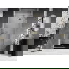 Mexen Lunar L openslaande douchedeur rechts 75 cm, transparant, goud - 834L-075-000-50-00-P