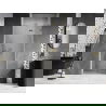 Mexen Lunar L openslaande douchedeur rechts 75 cm, transparant, goud - 834L-075-000-50-00-P
