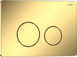 Mexen Tex 06 botão de descarga em aço inoxidável, dourado champanhe brilhante - 6106-08