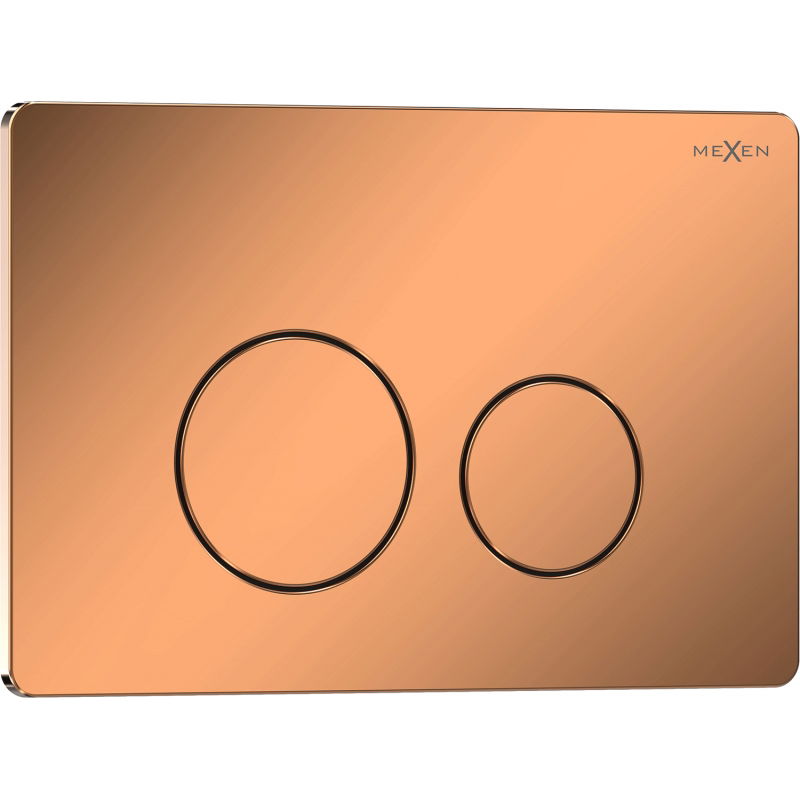 Mexen Tex 06 spoelknop roestvrij staal, roze goud glanzend - 6106-09