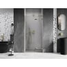 Mexen Lunar L porte de douche pivotante droite 105 cm, transparente, dorée - 834L-105-000-50-00-P