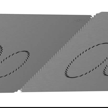 Mexen Tex 06 pulsante di sciacquo acciaio inossidabile, gun gray spazzolato - 6106-12