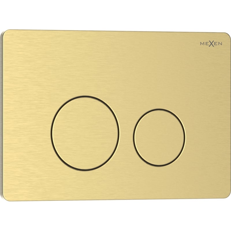 Mexen Tex 06 botón de descarga acero inoxidable, dorado cepillado - 6106-11