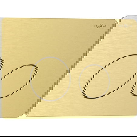 Mexen Tex 06 pulsante di scarico in acciaio inox, oro spazzolato - 6106-11