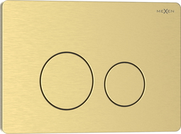Mexen Tex 06 botão de descarga em aço inoxidável, dourado escovado - 6106-11