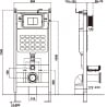 Mexen Tex Air Slim pneumatischer Unterputzrahmen für WC - 61100A