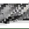 Mexen Lunar-B rechte, schwingbare Duschflügeltür 80 cm, transparent, schwarz - 832-080-000-70-00-P