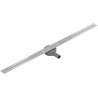 Flat Super Slim, drainage à caniveau rotatif 140 cm, inox - 1051140