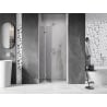 Mexen Lunar-F folding shower door left 75 cm, transparent, chrome - 836-075-000-01-00-L