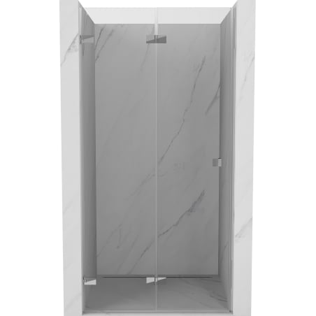 Mexen Lunar-F Faltbare Duschabtrennung links 90 cm, transparent, Chrom - 836-090-000-01-00-L