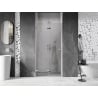 Mexen Lunar-F Faltbare Duschabtrennung links 90 cm, transparent, Chrom - 836-090-000-01-00-L