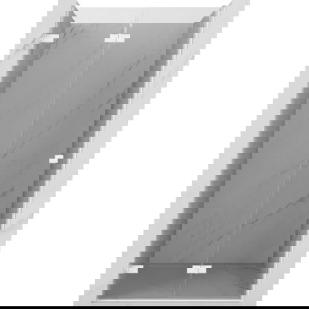 Mexen Lunar-F opvouwbare douchedeur links 100 cm, transparant, wit - 836-100-000-20-00-L