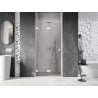Mexen Lunar-F shower door folding left 100 cm, transparent, white - 836-100-000-20-00-L