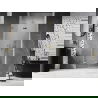 Mexen Lunar-F vouwwand douchedeur links 90 cm, transparant, goud - 836-090-000-50-00-L