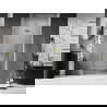 Mexen Lunar-F vouwwand douchedeur links 90 cm, transparant, goud - 836-090-000-50-00-L