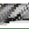 Mexen Lunar-F vouwbare douchedeur links 95 cm, transparant, goud - 836-095-000-50-00-L