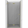 Mexen Lunar-F volditav dušiuks vasak 80 cm, läbipaistev, kuldhari - 836-080-000-55-00-L