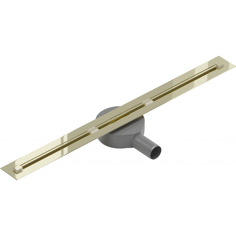 Mexen Flat 360° Super Slim drain linéaire pivotant 60 cm, doré - 1551060