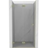 Mexen Lunar-F Faltbare Duschwand links 95 cm, transparent, gebürstet gold - 836-095-000-55-00-L