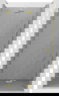 Mexen Lunar-F vouwdeurstijl douchedeur links 95 cm, transparant, goud geborsteld - 836-095-000-55-00-L