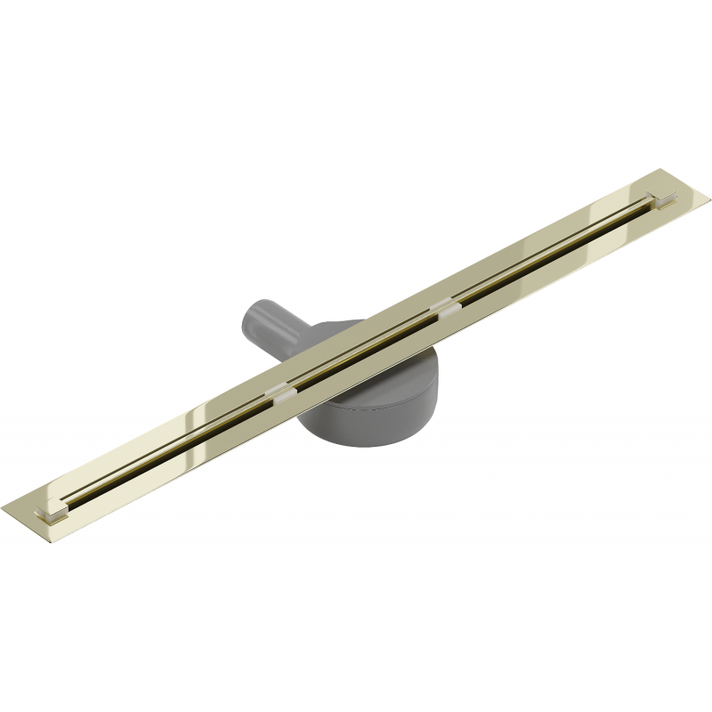 Mexen Flat 360° Super Slim swivel linear drain 70 cm, Gold - 1551070