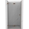 Mexen Lunar-F drzwi prysznicowe składane lewe 70 cm, transparent, różowe złoto - 836-070-000-60-00-L