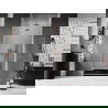 Mexen Lunar-F opvouwbare douchedeur links 65 cm, transparant, geborsteld koper - 836-065-000-65-00-L