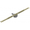 Mexen Flat 360° Super Slim caniveau linéaire pivotant 100 cm, doré - 1551100