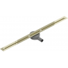 Mexen Flat 360° Super Slim caniveau linéaire pivotant 100 cm, doré - 1551100
