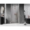 Mexen Lunar-F folding shower door left 85 cm, transparent, brushed copper - 836-085-000-65-00-L