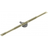 Mexen Flat 360° Super Slim swivel linear drain 110 cm, Gold - 1551110