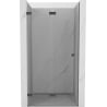 Mexen Lunar-F foldable left shower door 70 cm, transparent, brushed gun gray - 836-070-000-66-00-L