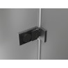 Mexen Lunar-F kokkupandavad dušiuksed vasak 90 cm, läbipaistev, reljeefne gunmetall - 836-090-000-66-00-L