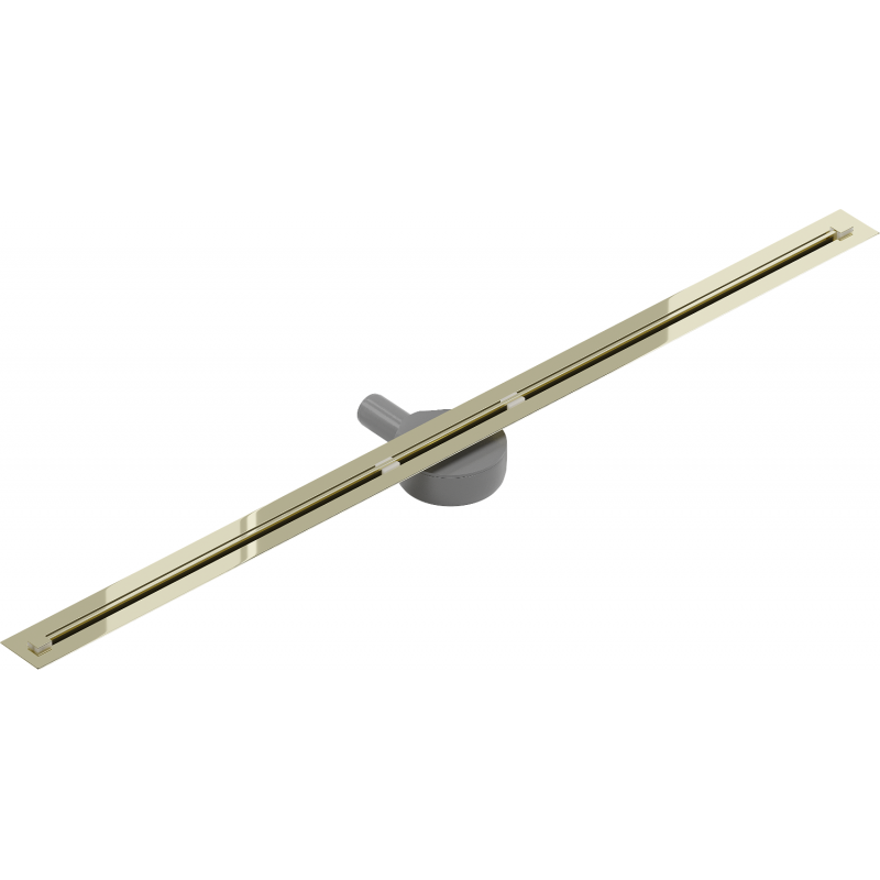 Mexen Flat 360° Super Slim swivel linear drain 130 cm, Gold - 1551130