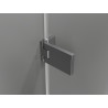 Mexen Lunar-F kokkupandavad dušiuksed vasak 90 cm, läbipaistev, reljeefne gunmetall - 836-090-000-66-00-L