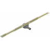 Mexen Flat 360° Super Slim drain linéaire pivotant 140 cm, doré - 1551140