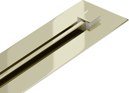 Mexen Flat 360° Super Slim swivel linear drain 150 cm, Gold - 1551150