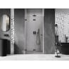 Mexen Lunar-F porte de douche pliantes gauche 80 cm, transparent, noir - 836-080-000-70-00-L