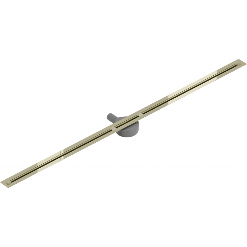 Mexen Flat 360° Super Slim drehbarer Linienablauf 150 cm, gold - 1551150