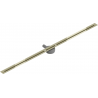 Mexen Flat 360° Super Slim drehbarer Linienablauf 150 cm, gold - 1551150