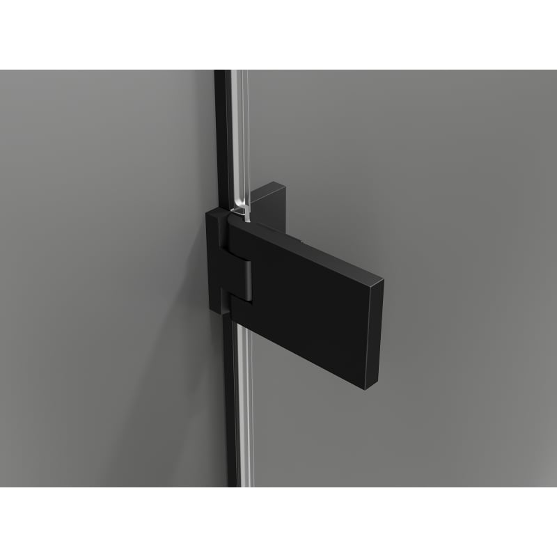 Mexen Lunar-F drzwi prysznicowe składane lewe 90 cm, transparent, czarne - 836-090-000-70-00-L