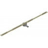 Mexen Flat 360° Super Slim swivel linear drain 160 cm, Gold - 1551160