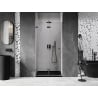 Mexen Lunar-F porte de douche pliable gauche 80 cm, transparent, gun metal - 836-080-000-95-00-L