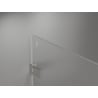 Mexen Lunar-F drzwi prysznicowe składane lewe 90 cm, transparent, nikiel szczotkowany - 836-090-000-97-00-L