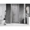 Mexen Lunar-F faltbare Duschabtrennung rechts 85 cm, transparent, Chrom - 836-085-000-01-00-P