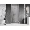 Mexen Lunar-F faltbare Duschabtrennung rechts 85 cm, transparent, Chrom - 836-085-000-01-00-P