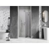 Mexen Lunar-F kokkupandavad dušiuksed parempoolsed 90 cm, läbipaistev, kroom - 836-090-000-01-00-P