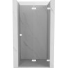 Mexen Lunar-F kokkupandavad dušiuksed parem 90 cm, läbipaistev, valge - 836-090-000-20-00-P
